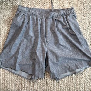 Men’s Lululemon Lined Surge Short 6” - Light Gray
